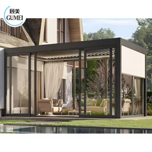 Modern Electric Outdoor Waterproof System Pergola Aluminum Bioclimatic Pergola