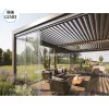 Modern Outdoor Pergola Aluminum Waterproof Louvered Roof Motorised Bioclimatic Pergola for Sunshade