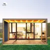 Hot Sale Electric Metal Aluminium Pergolas Bioclimatic Pergola With LED Light for Garden Living