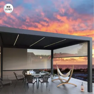 Hot Sale Factory Offering Patio Balcony Metal Pergola Gazebo Roof Cover for Waterproof and Sun Shade
