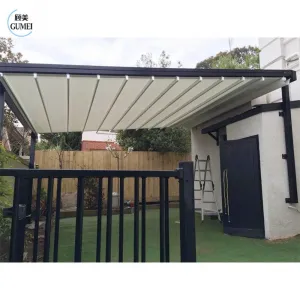 Hot Sale Open and Close Sun Shade Motorised Retractable Aluminum Pergola Roof
