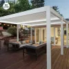 Hot Sale Outdoor Aluminum Pergola Waterproof Gazebo 2x4 With Remote Control System and LED Light for Garden Living