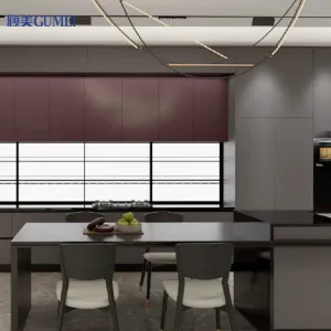 Hotel Luxury Villa All-in-one Design Full Set of Modern Kitchen Cabinets 3D Interior Design Plan