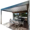 Luxury Garden Aluminium Pergola Outdoor Bioclimatic Aluminum Pergola Waterproof Louvered Pergola