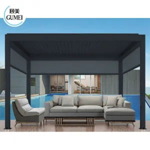 Luxury Garden Gazebo OutdoorGardening Gazebo Aluminium Waterproof Outdoor Garden Gazebo Pergola