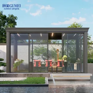 Luxury Garden Pergola Motorized Bioclimatic Patio Roof Outdoor Aluminium Pergola