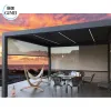 Modern Aluminium Outdoor Pergola Bioclimatic Pergola Garden Aluminium Louvered Pergola With Motorized Screen