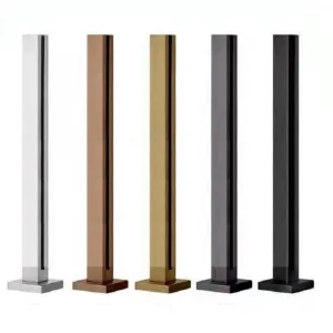Modern Frameless Post Balcony Railing Staircase Glass Railing Handrails Design
