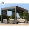 Modern Motorized Patio Garden Aluminum Pergola Outdoor Arches Bioclimatic Pergola Opening Louvred Roof