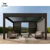 Modern Outdoor Waterproof Sun Awning Louvres Aluminium Pergola Outdoor Motorized Roof Bioclimatic Pergola