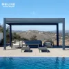OEM Factory 3x3 3x4 4x4 4x6 6x4m Outdoor Aluminum Pergola Motorized Garden Aluminium Louver Pergola