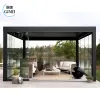 OEM Service Outdoor Pergola Waterproof Louver Roof System Garden Bioclimatic Aluminium Pergola 3x3 3x4 4x4 6x4m