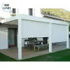 Outdoor Customized Motorized Aluminum Pergola Waterproof Louvered Pergola Bioclimatic Gazebo Arches Arbours Aluminum Pergolas