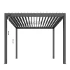 Outdoor Factory Supplying Custom Modern New Design Aluminium Gazebos Pergola with Light Aluminium Pergola