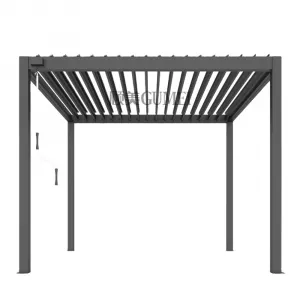 Outdoor Factory Supplying Custom Modern New Design Aluminium Gazebos Pergola with Light Aluminium Pergola