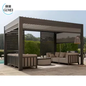 Outdoor Garden Modern Aluminium Pergola Bioclimatic 3X3m 3x4m 4x4m Pergola