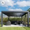 Outdoor Luxury Pergola Motorized Louvered Waterproof Louvre Gazebo Sunroom Aluminum Alloy Pergola