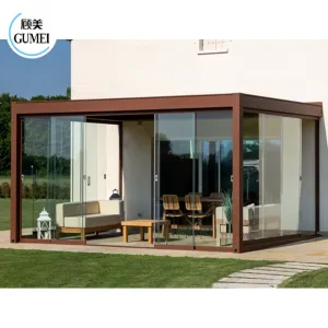 Outdoor Opening Roof Systems Pergola Motorized Grey 3x4 Meter Pergola Covers Designs With Fencing