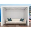 Outdoor Pergola Awning Attached to House Bioclimatique Systems Garden Buildings Louvered Motorized Aluminum Pergola