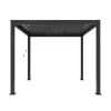 Outdoor Pergola 3x4 Waterproof Garden Buildings Manual Louvered Roof Bioclimatic Aluminum Pergola