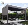 Outdoor Swimming Pool Waterproof 3X3 3X4m Aluminium Pergola Covered Bioclimatic Outdoor Motorized Louvered Roof Pergola