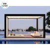 Super Quality Outdoor Canopy Waterproof Aluminium Pergola Bioclimatica Sliding Door Custom Size Pergola and Tents Services