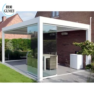 Waterproof 3x3 3x4 Louvered Aluminium Pergola Arches Outdoor Home Garden Pergolas Arbours Pergolas Bridge