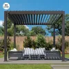 Wholesale GumeiTec Garden Type Luxury Aluminium Frame Louver Gazebo Pergola Aluminum Opening Roof