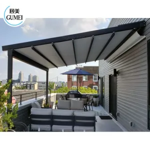 Widely Used Remote Control Motorized Retractable Awning Automatic Cover Roof