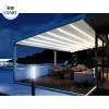 Wind Resistant Retractable PVC Folding Pergola Retractable Roof Pergola With Retractable Canopy for Restaurant