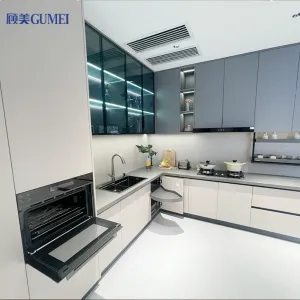 Wood Cabinets Kitchen Set Furniture Modern Black Kitchen Cupboard Set Cabinet Custom Cabinetry Manufacturing Rta Furniture