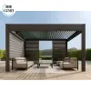 3x3 3x4 4x4 OEM Factory Outdoor Waterproof Bioclimatic Pergola Aluminum Motorized Louver Pergola