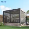 3x3 3x4 4x4 6x4 m OEM Factory Modern Outdoor Bioclimatic Pergola Aluminum Louver Pergola