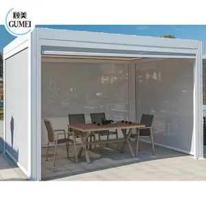 3x3 3x4m Modern Aluminum Pergola Garden Waterproof Bioclimatic Luxury Gazebos Pergola Kits Outdoor Bioclimatica Pergola