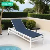 Adjustable Sunbed Aluminum Sun Loungers Pool Chair Outdoor Lounge Furniture Recliner