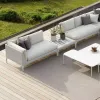 All-Weather Durable Modern Design Aluminum Outdoor Sofa Set Unique Rattan Garden Patio Furniture for Villas and Hotel Backyards