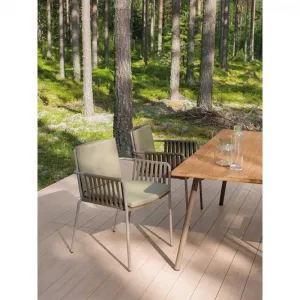All Weather Stackable Rope Modern Outdoor Chair for Bistro Cafe Restaurant Hotel Garden Use