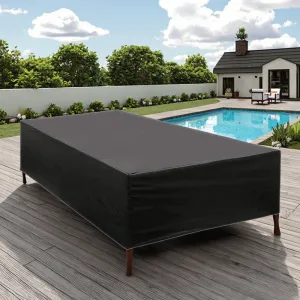 All-Weather Waterproof Outdoor Furniture Cover for Three-Seat Sofa Easy Fix Terrace Dust Cover for Backyard Furniture