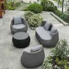 Aluminum Outdoor Garden Rattan Modular Sofa Set Material Stylish and Durable Outdoor Furniture Set