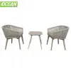 2025 Aluminum Outdoor Rattan Chair Set Tables Garden Table and Chair for Restaurant Hotel Villa Balcony Outdoor Furniture Set