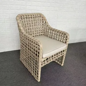 Classic Aluminum Outdoor Rattan Outdoor Chair Set Villa Garden Chair Cafe Bistro Chair