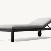 Comfortable Large Size Aluminum UV Resistant Durable Sun Lounger with Cushions
