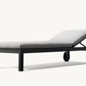Comfortable Large Size Aluminum UV Resistant Durable Sun Lounger with Cushions