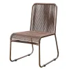 Customized Modern Design Outdoor Dining Chair Furniture Set Rope Woven Aluminium Light Rattan for Park Kitchen Use