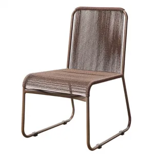 Customized Modern Design Outdoor Dining Chair Furniture Set Rope Woven Aluminium Light Rattan for Park Kitchen Use