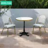 Factory Wholesale Outside French Bistro Cafe Rattan Chairs Outside Patio Garden French Restaurant Chairs