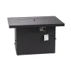 Full Aluminum Square Propane Outdoor Furniture Dinning Gas Fire Pit Table for Garden Using Garden Outdoor Furniture Set