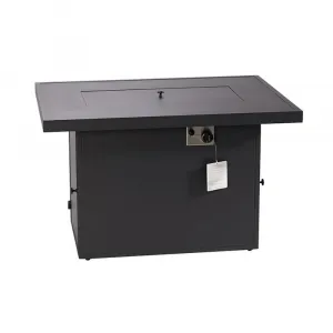 Full Aluminum Square Propane Outdoor Furniture Dinning Gas Fire Pit Table for Garden Using Garden Outdoor Furniture Set