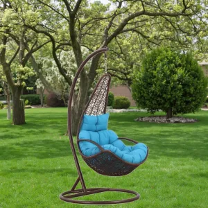 Garden Rattan Furniture Outdoor Aluminum Egg Hanging Patio Swing Chair Garden Outdoor Furniture Set