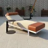 High-grade Luxury Aluminum Outdoor Sun Lounger for Garden Patio Hotels Swimming Pool for Sunbathing Beach Lounger